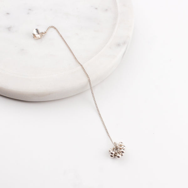 Silver Ghungroo Bunch Earcuff Plain Clip-on