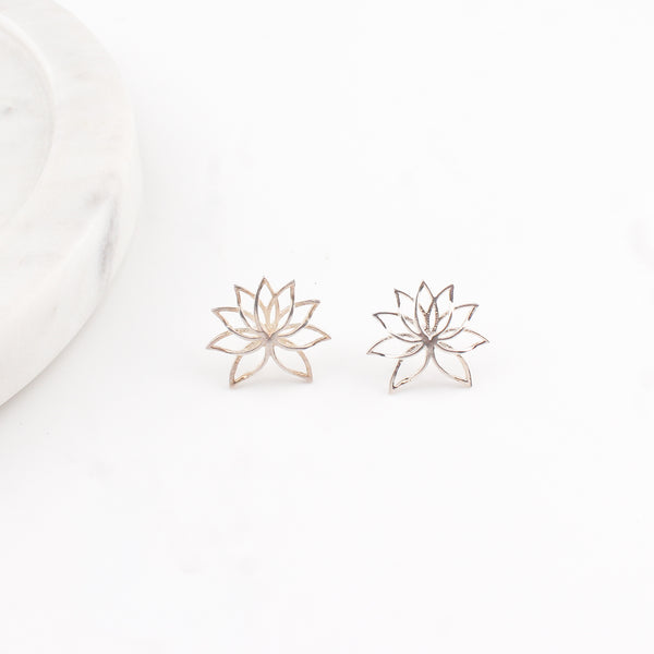 Lotus Earrings | 92.5 Sterling Silver