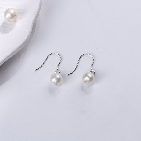 Single Pearl Earring | 92.5 Silver