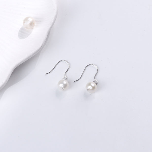 Single Pearl Earring | 92.5 Silver