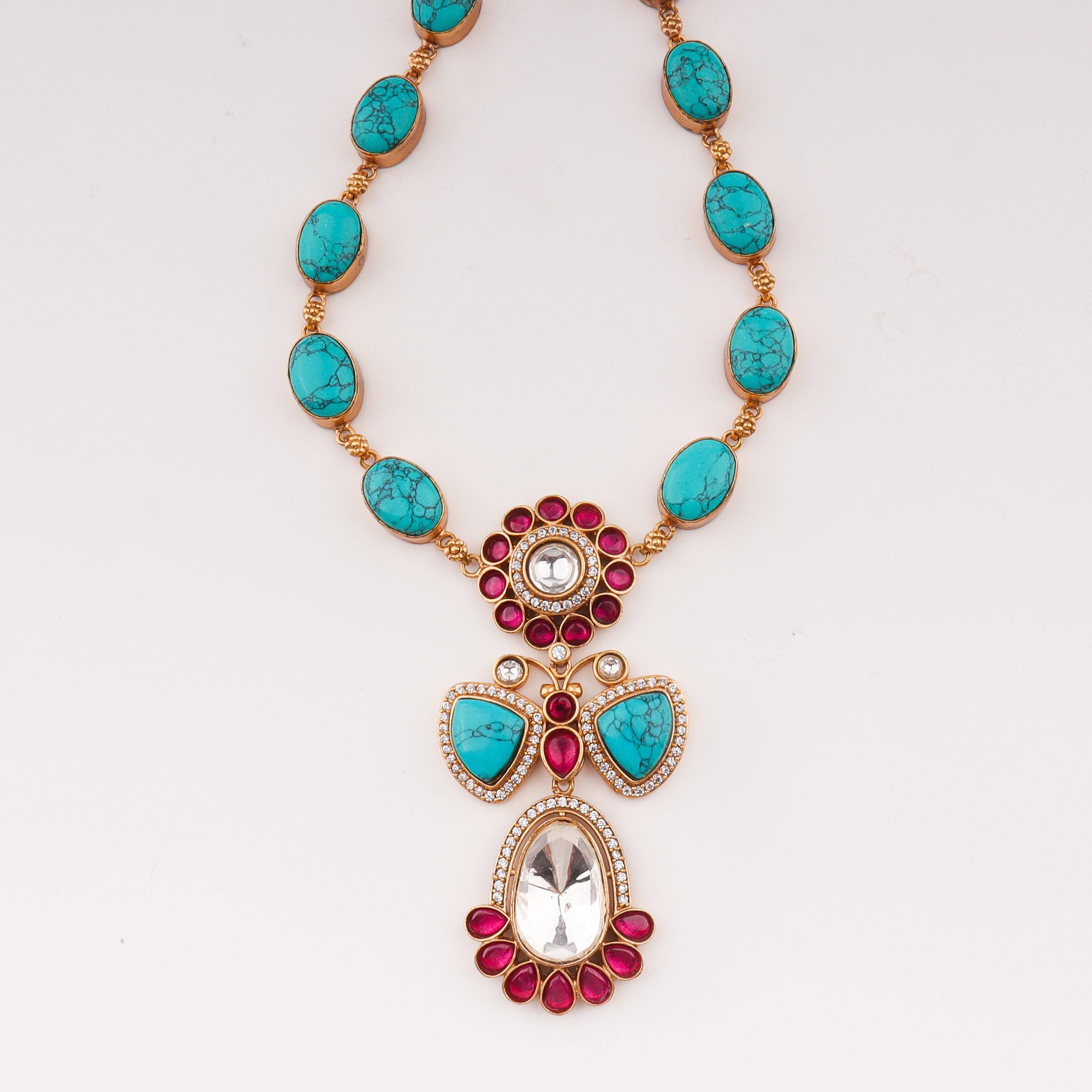Close-up of 22K Gold-Plated Fashion Set showcasing intricate detailing, fine craftsmanship, and rich 22K gold plating