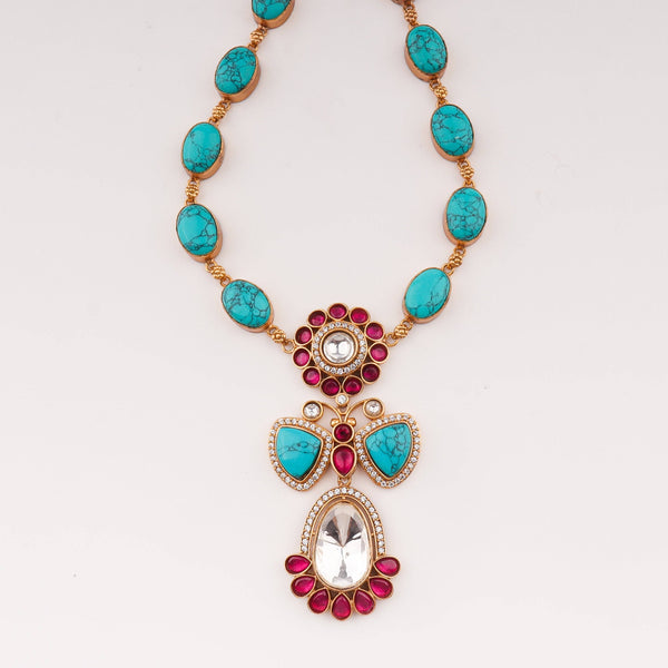 Close-up of 22K Gold-Plated Fashion Set showcasing intricate detailing, fine craftsmanship, and rich 22K gold plating