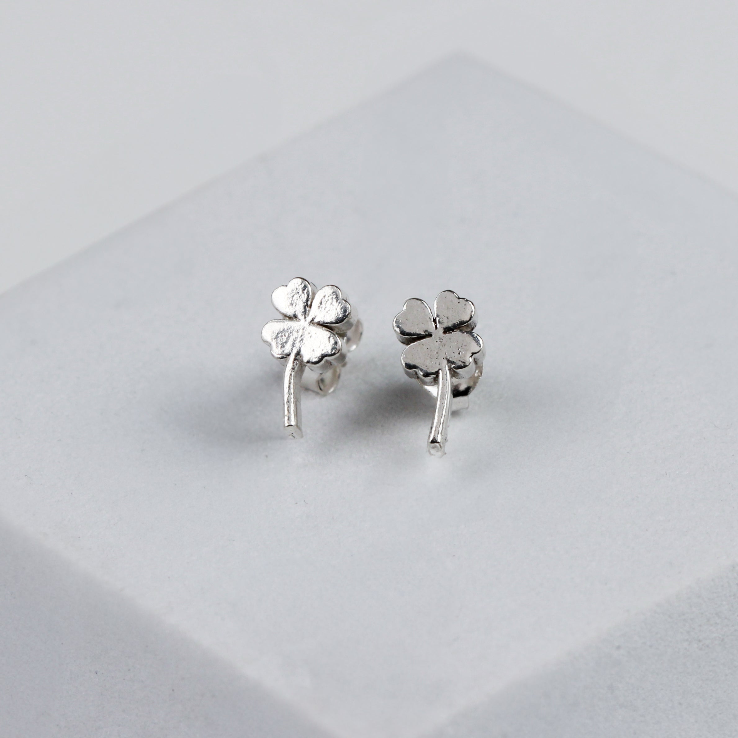 Silver Clover Leaf Stud | 92.5 Silver