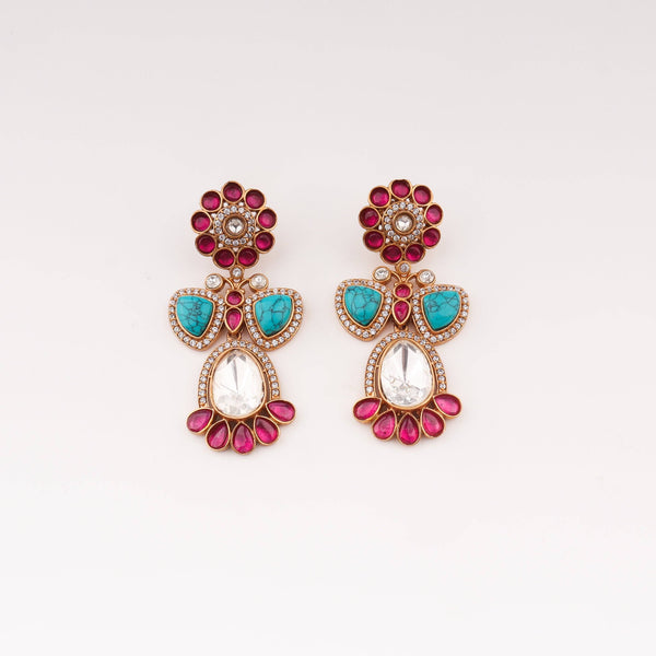 Close-up of 22K Gold-Plated Fashion Set showcasing intricate detailing, fine craftsmanship, and rich 22K gold plating