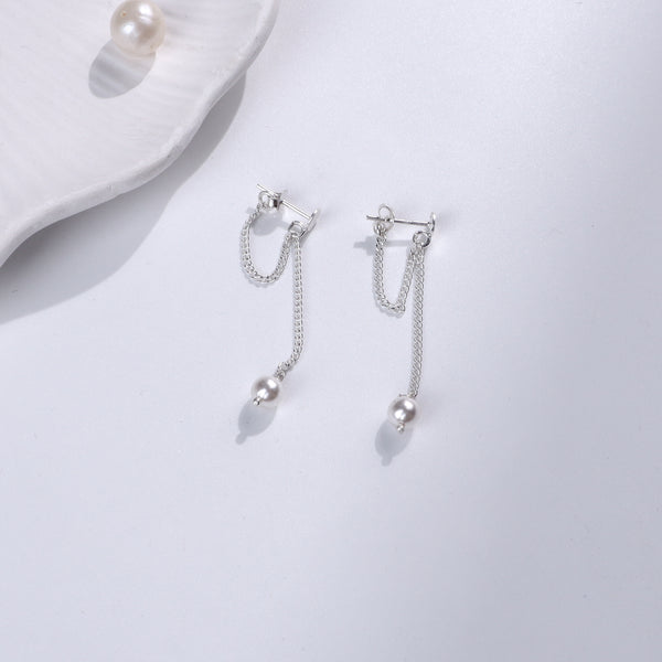 Pearl Trinket Dangler Handmade Earrings - House of Aadyaa