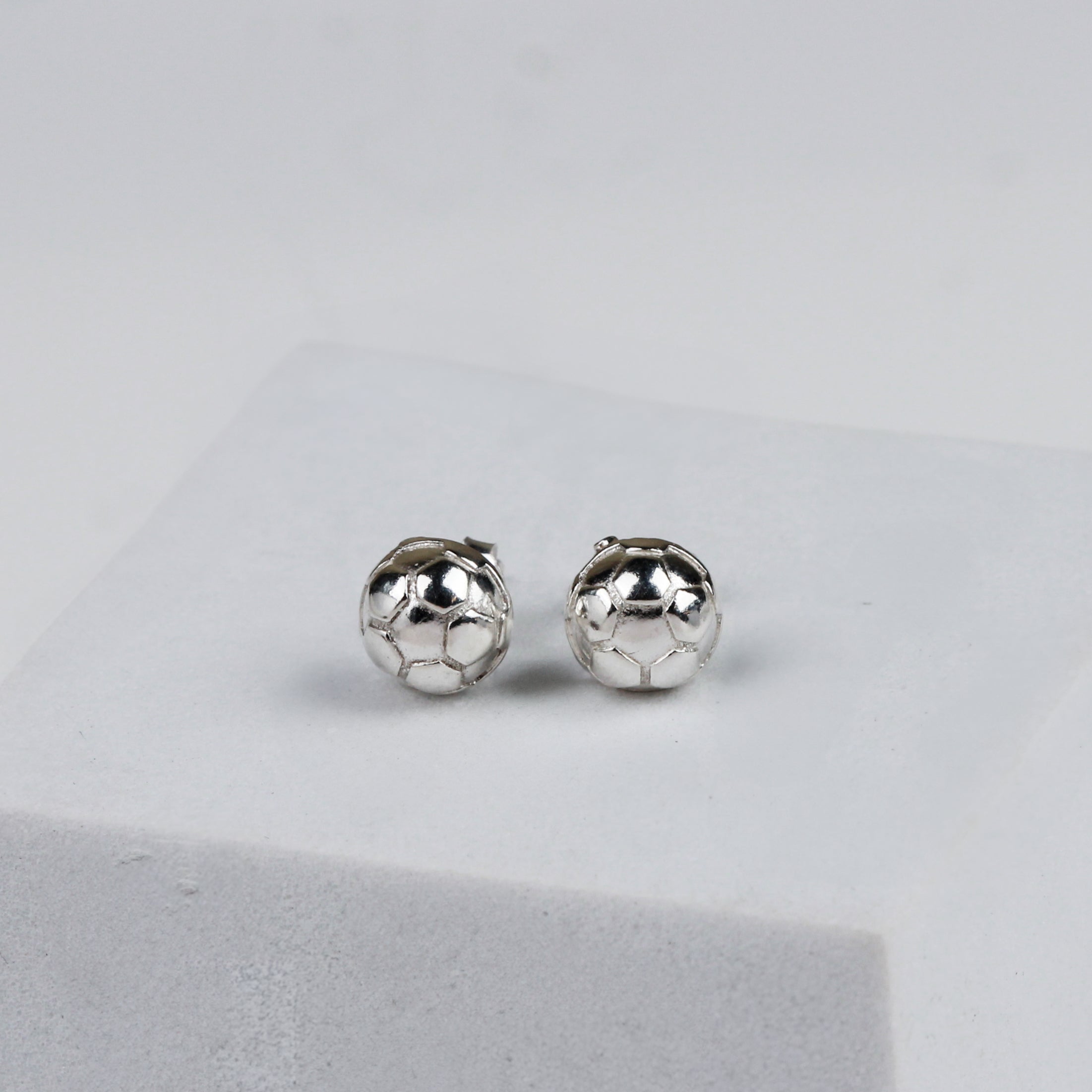Silver Football Stud | 92.5 Silver