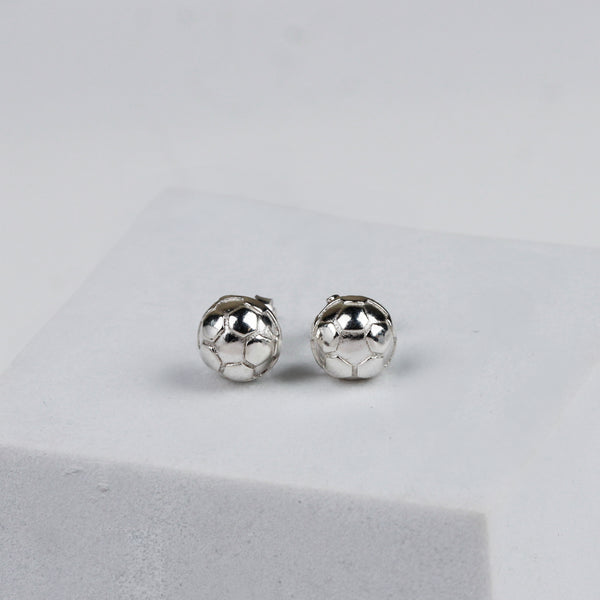Silver Football Stud | 92.5 Silver