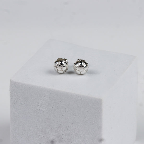 Silver Football Stud | 92.5 Silver