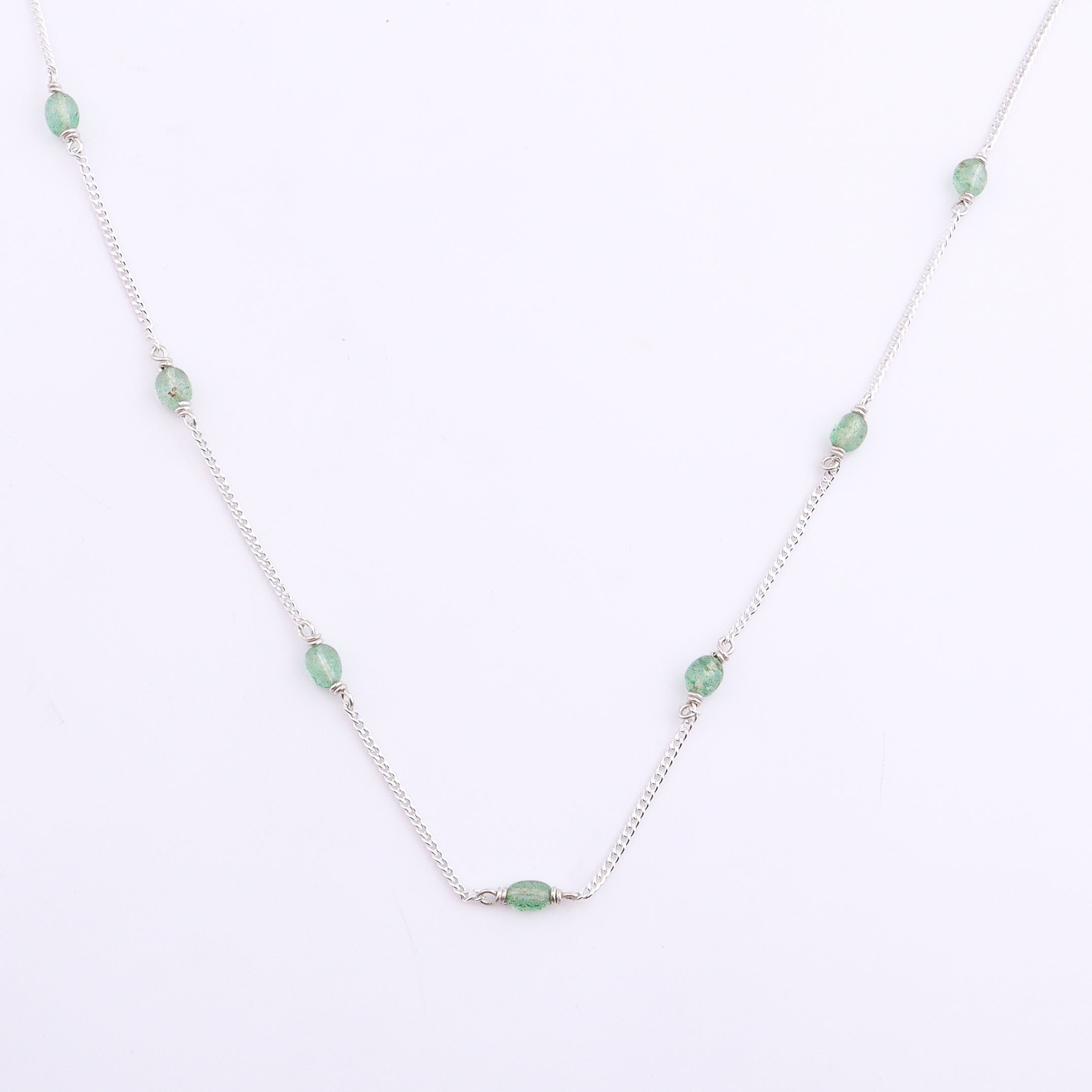 Silver Russian Quartz Chain