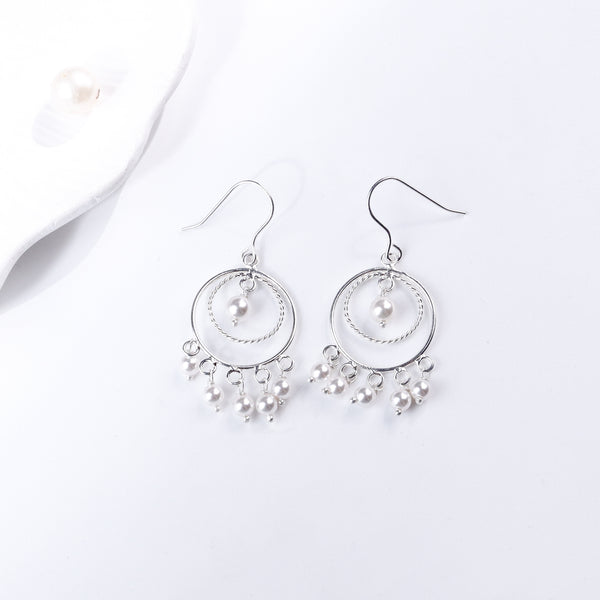 Pearl Chandbali - Small | 92.5 Sterling Silver
