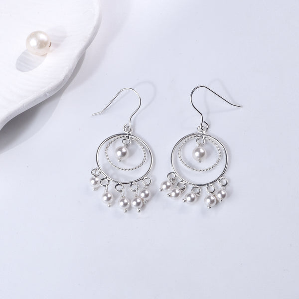 Pearl Chandbali - Small | 92.5 Sterling Silver