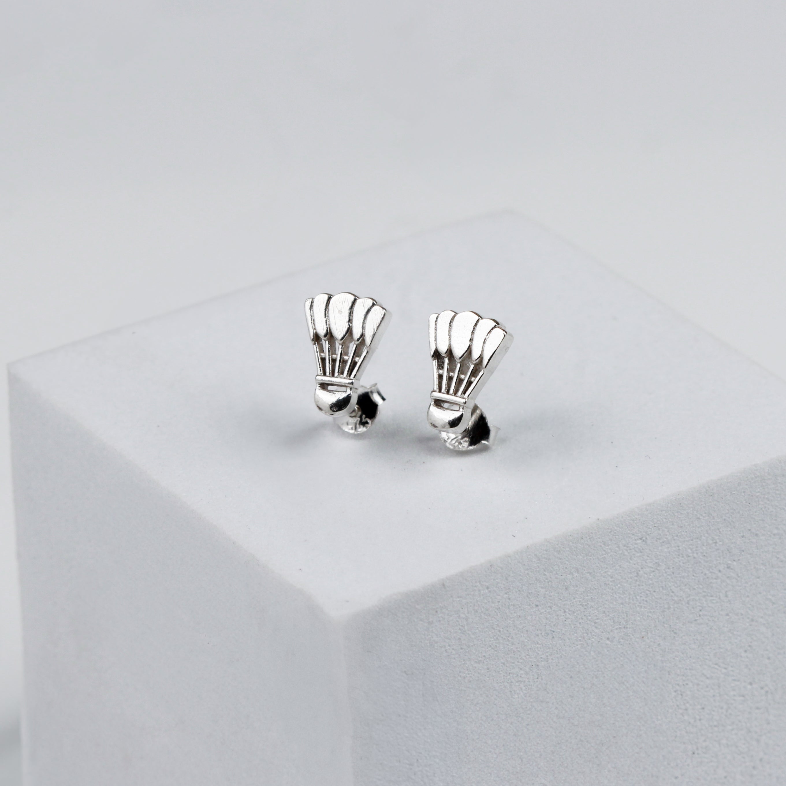 Silver Shuttlecock Stud | 92.5 Silver