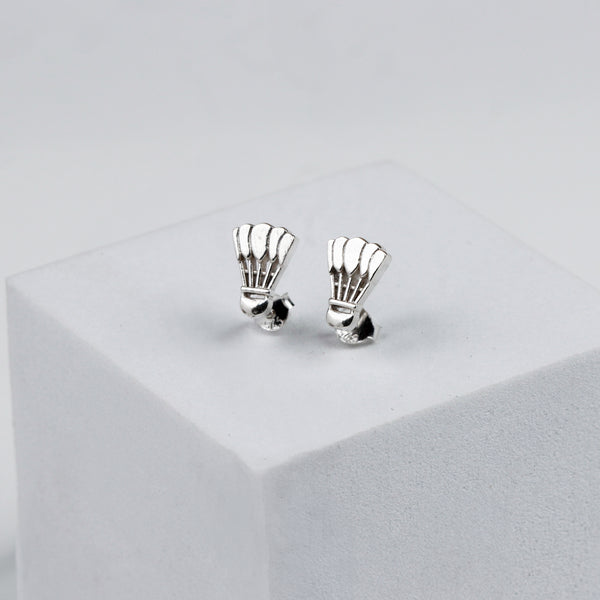 Silver Shuttlecock Stud | 92.5 Silver