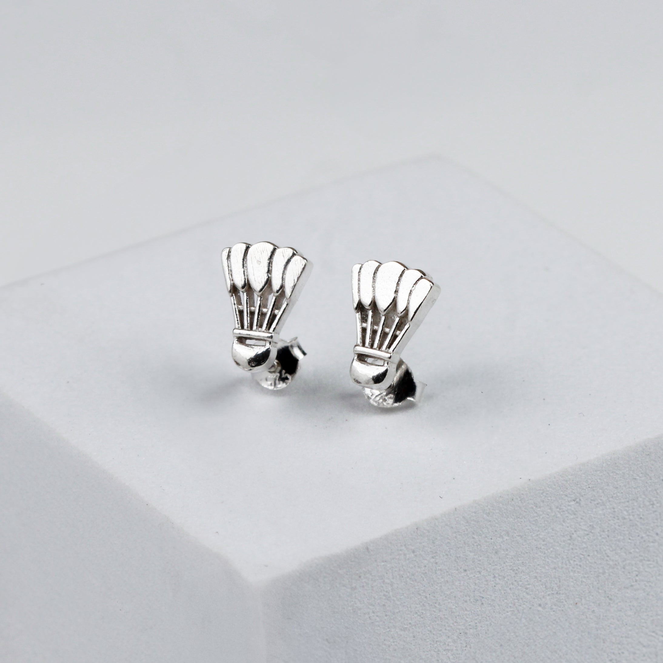 Silver Shuttlecock Stud | 92.5 Silver