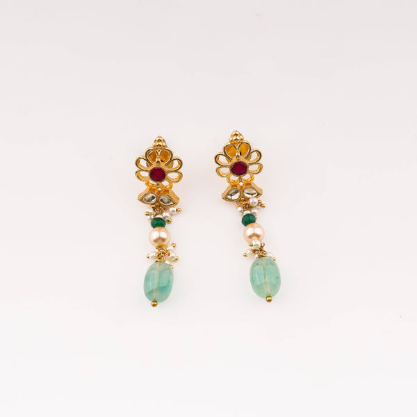 Close-up of 22K Gold-Plated Fashion Set showcasing intricate detailing, fine craftsmanship, and rich 22K gold plating