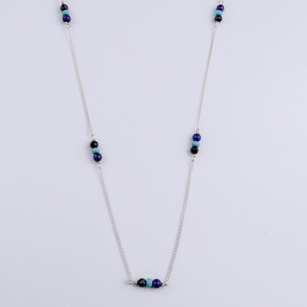 Silver Chain Necklace (Evil Eye)