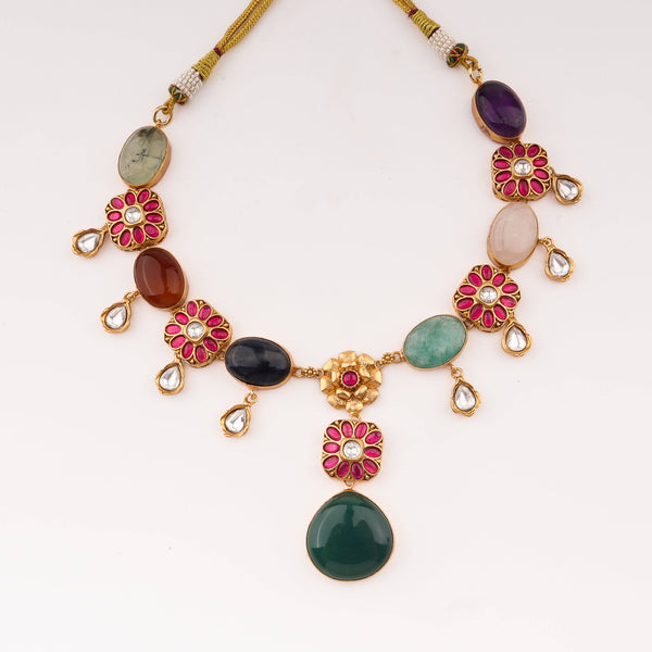 Close-up of 22K Gold-Plated Fashion Set showcasing intricate detailing, fine craftsmanship, and rich 22K gold plating