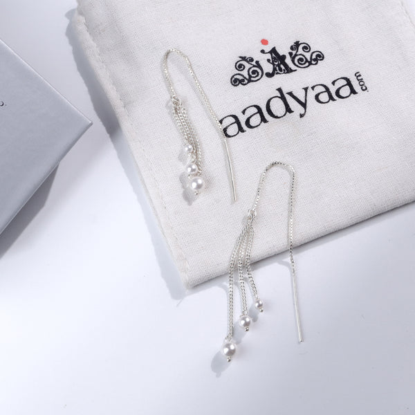 Sui Dhaaga Pearl Drop Earrings – 92.5 Silver
