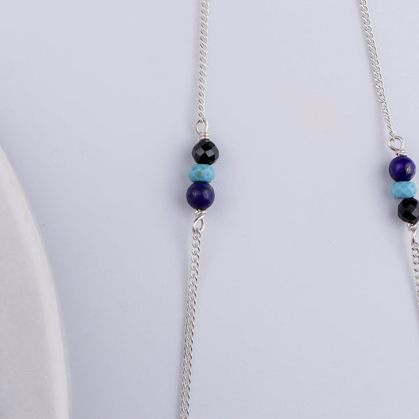 Silver Chain Necklace (Evil Eye)