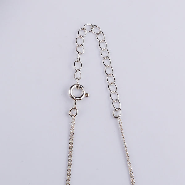 Pearl Bunch Silver Chain Necklace