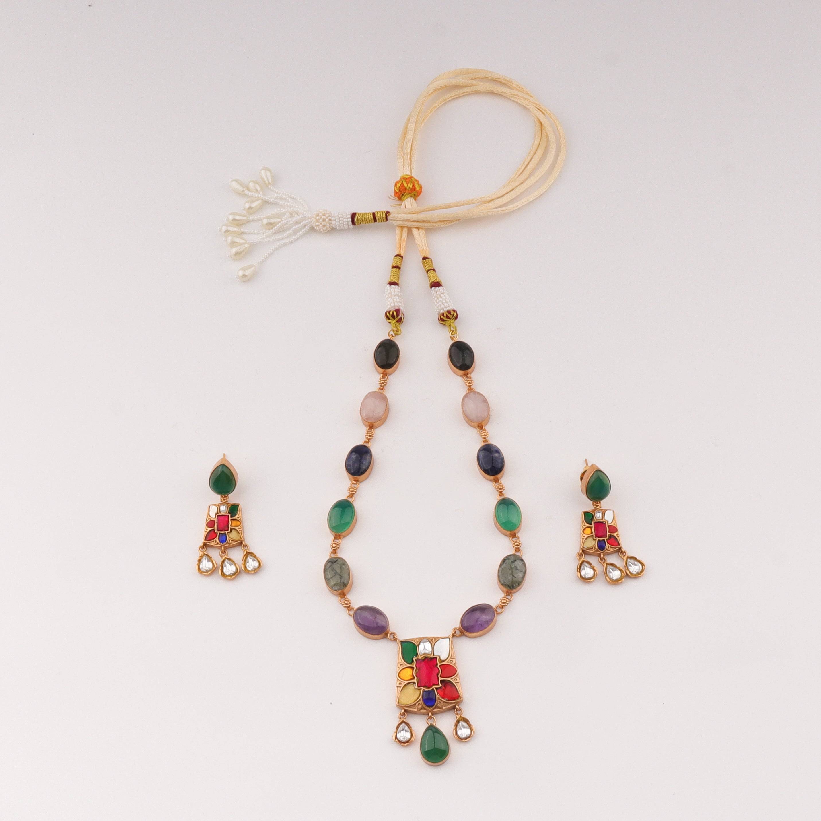22K Gold-Plated Fashion Set front view featuring an elegant coordinated design and premium 22K gold-plated finish