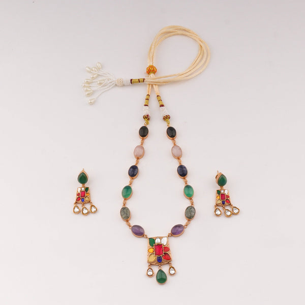 22K Gold-Plated Fashion Set front view featuring an elegant coordinated design and premium 22K gold-plated finish