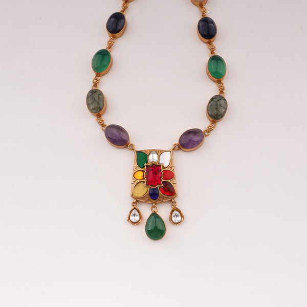 Close-up of 22K Gold Plated Fashion Set showcasing intricate detailing, fine craftsmanship, and rich 22K gold plating