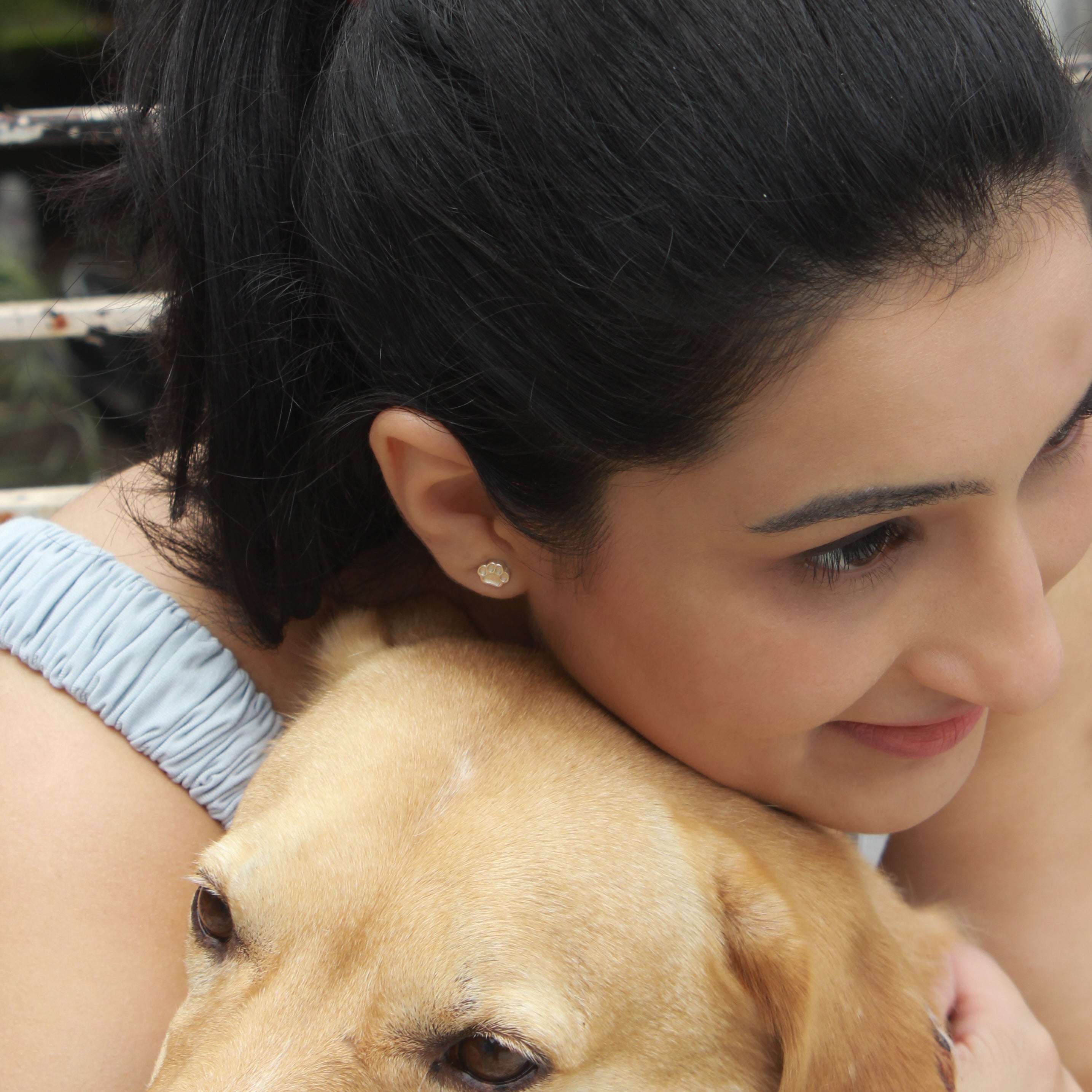 Silver Paw Stud | 92.5 Silver