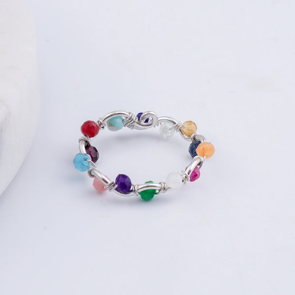 Multicolor Twisted Ring (Project Handmade)