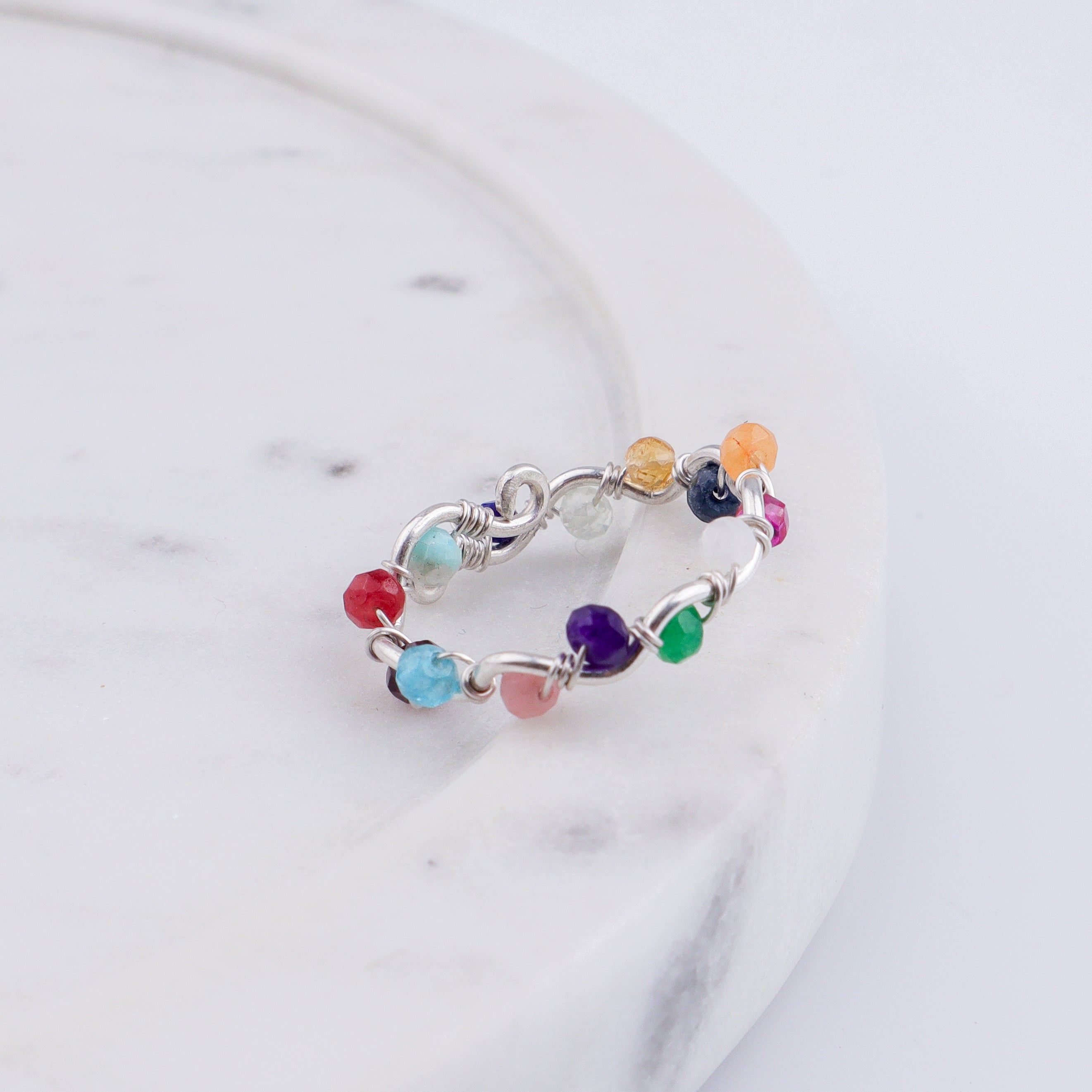 Multicolor Twisted Ring (Project Handmade)