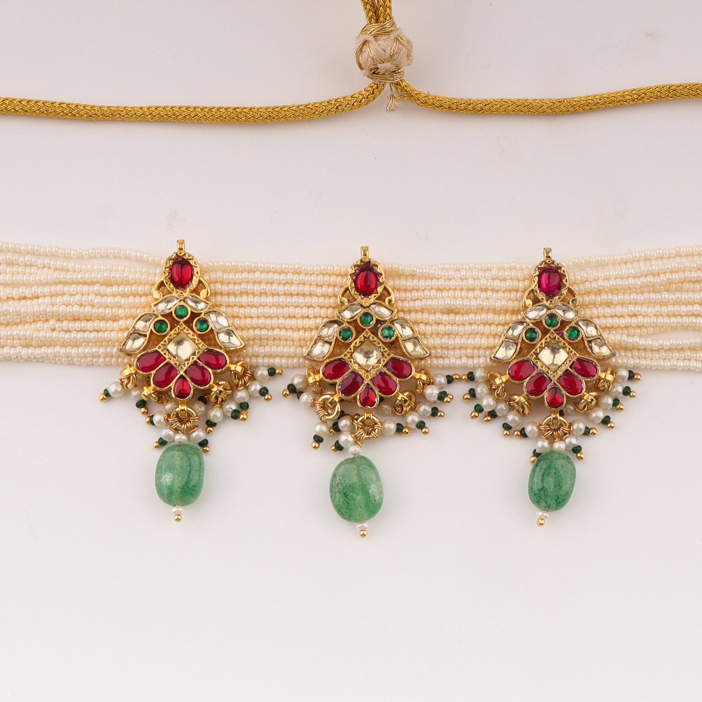 Close-up of 22K gold-plated fashion necklace showcasing intricate detailing, fine craftsmanship, and rich 22K gold plating