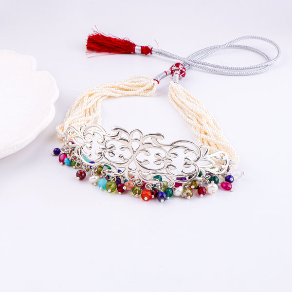 Nakshi Choker Necklace | 92.5 Sterling Silver