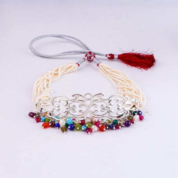 Nakshi Choker Necklace | 92.5 Sterling Silver