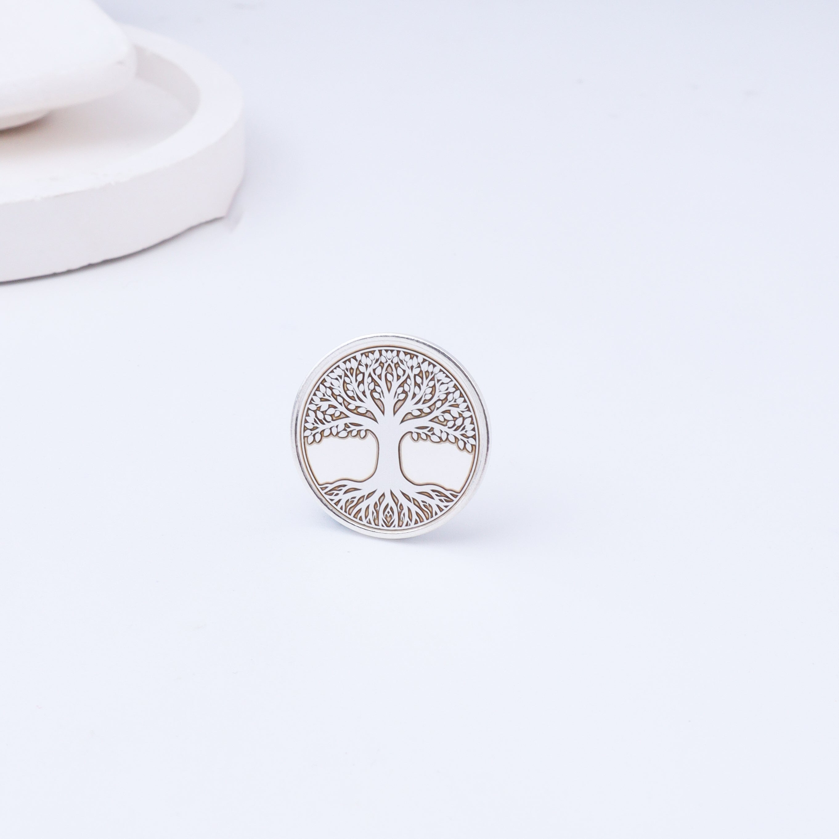 Sterling Silver Tree of Life Coin