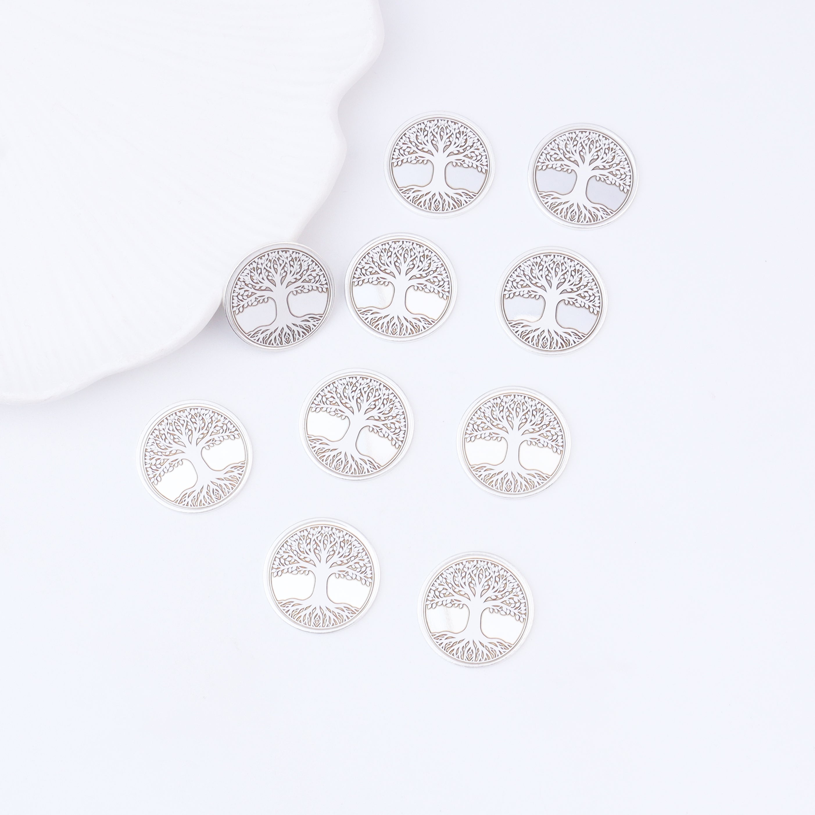 Sterling Silver Tree of Life Coin