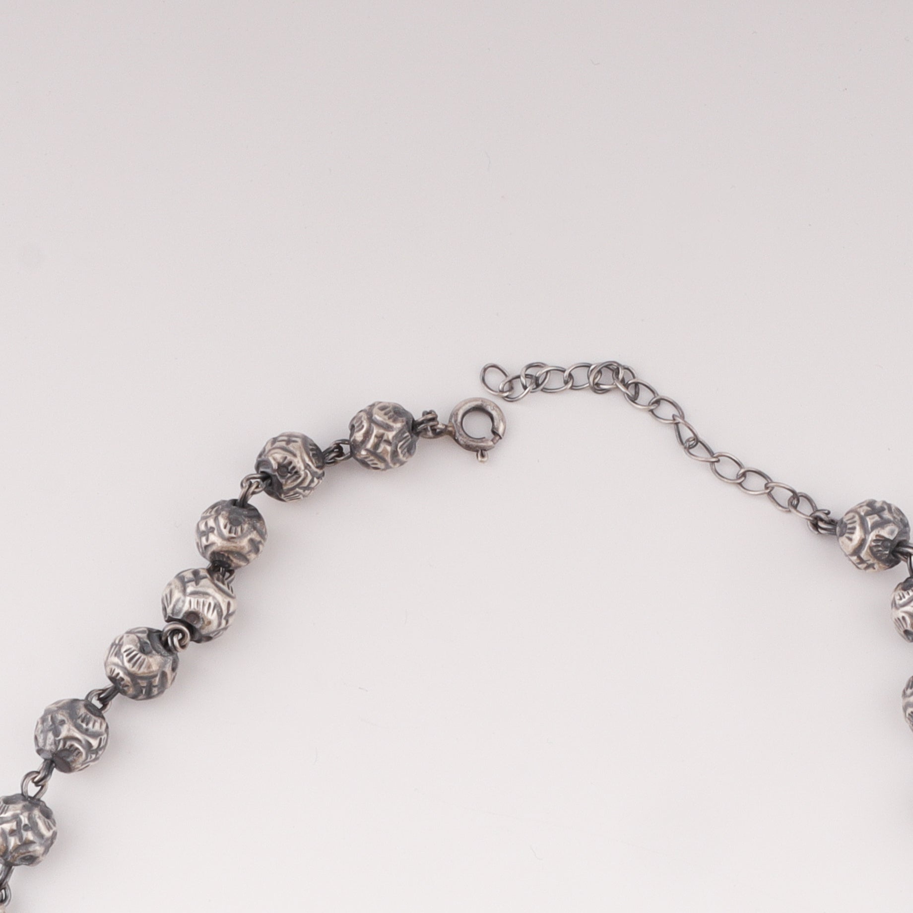 Oxidized 3 layer mohan maal necklace