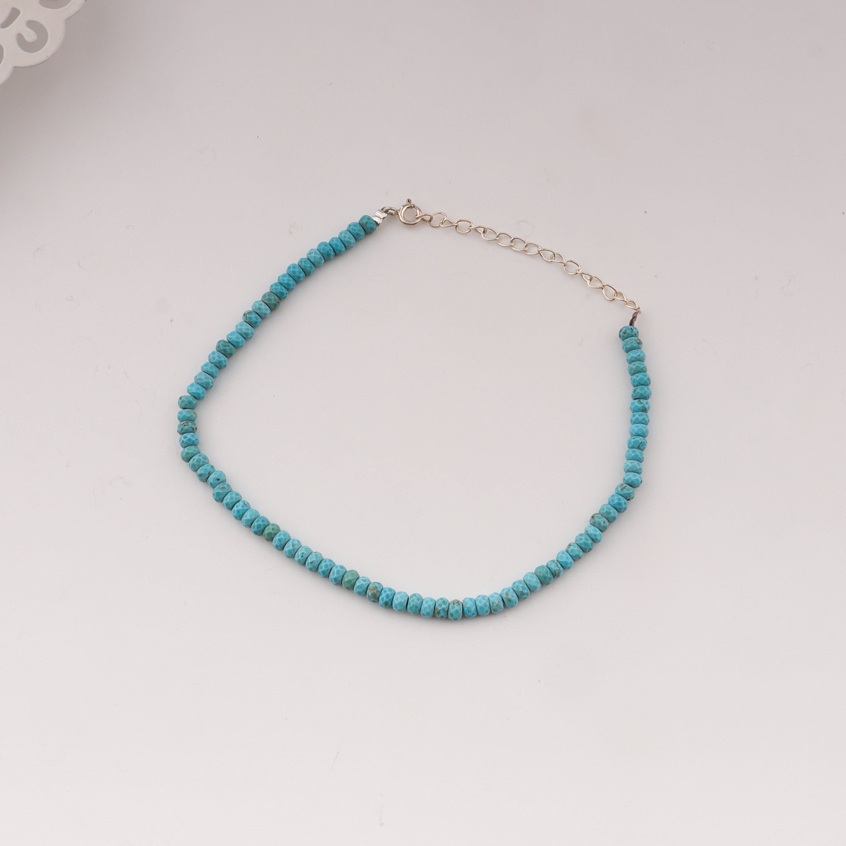 Anklet with terquoise