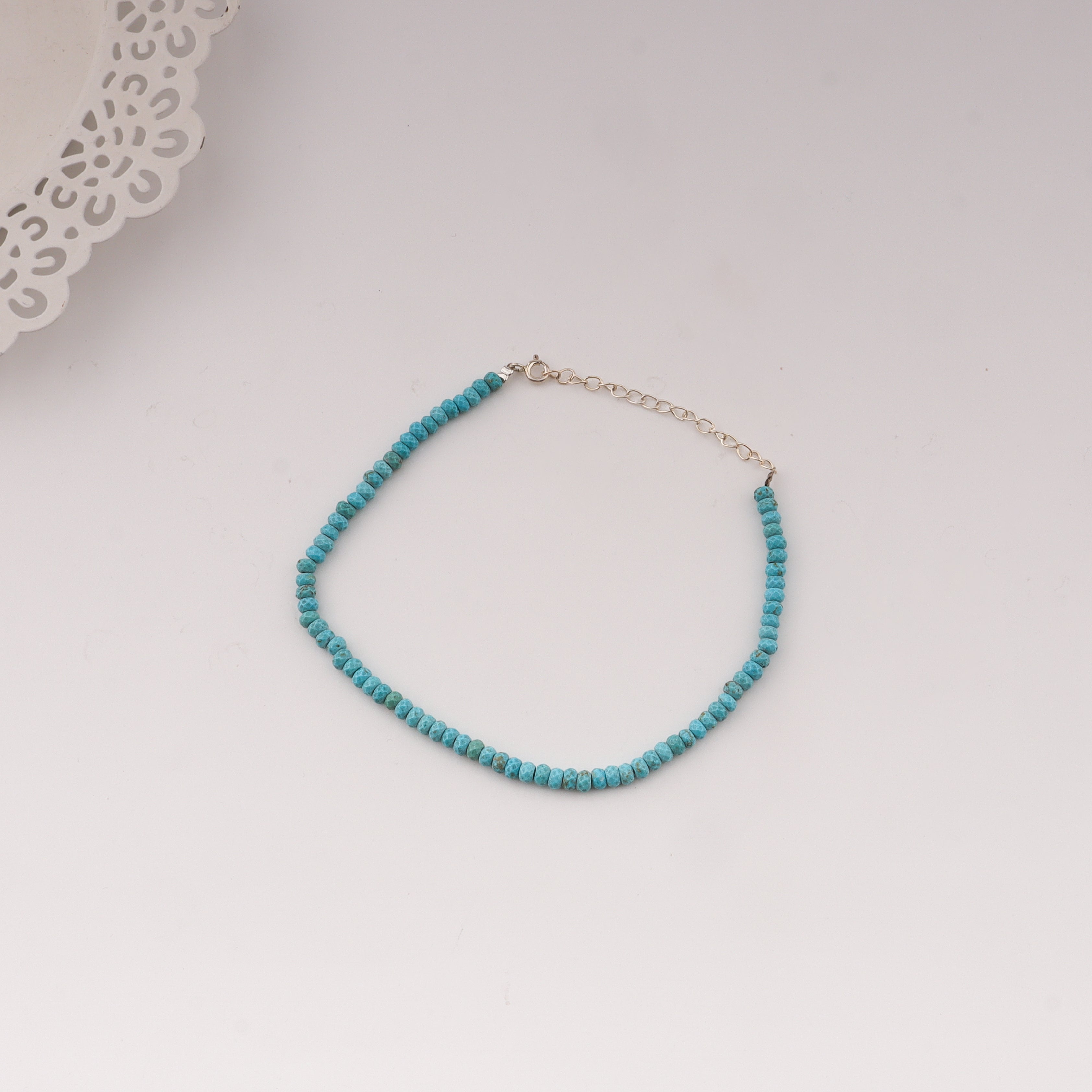 Anklet with terquoise