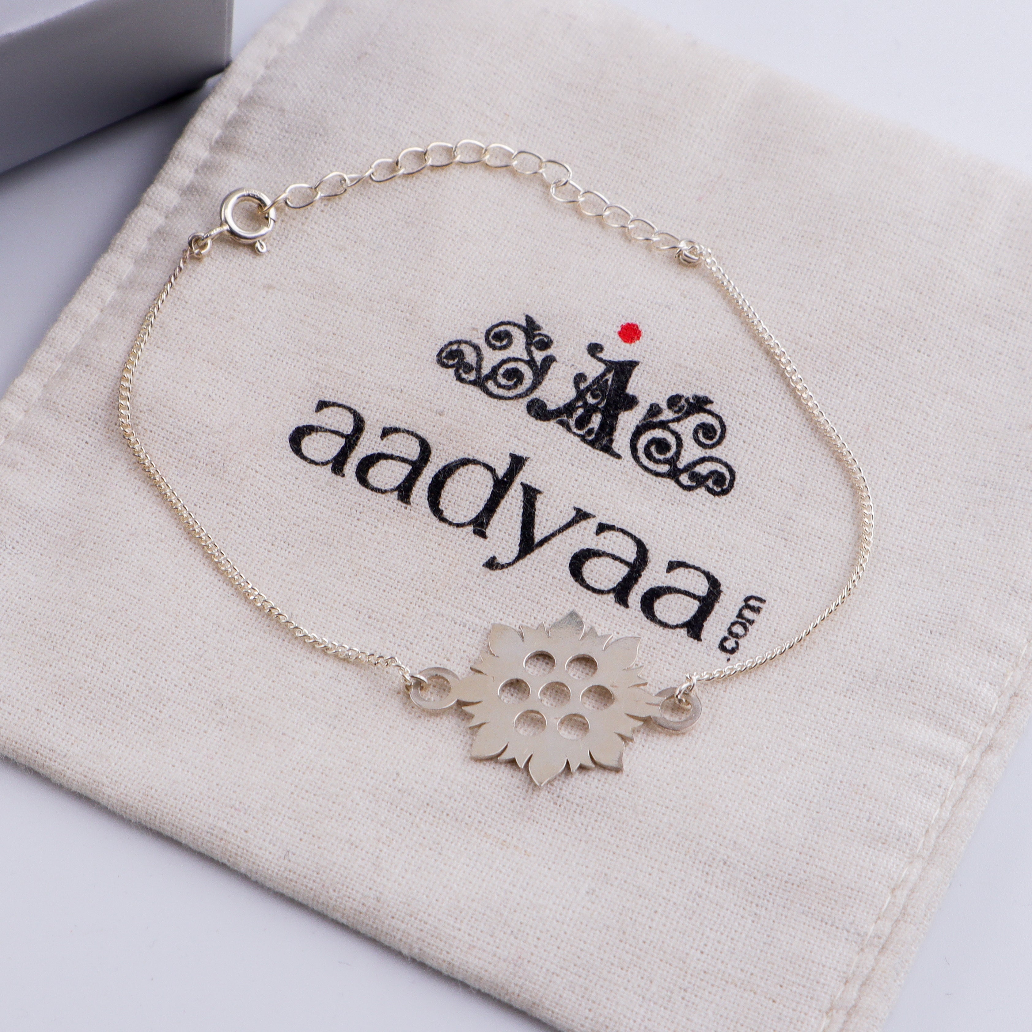 Silver Laser Cut Bracelet