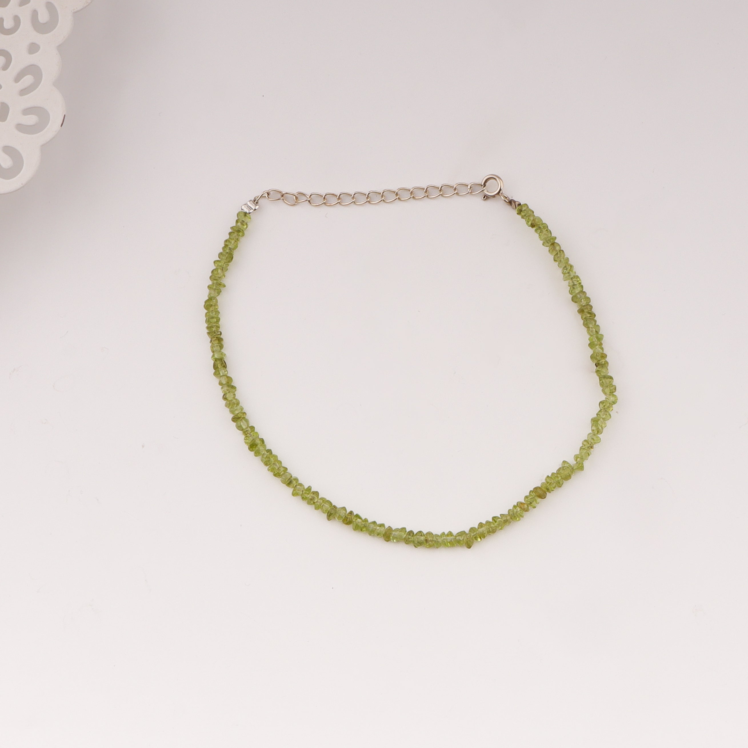 Anklet with Peridots