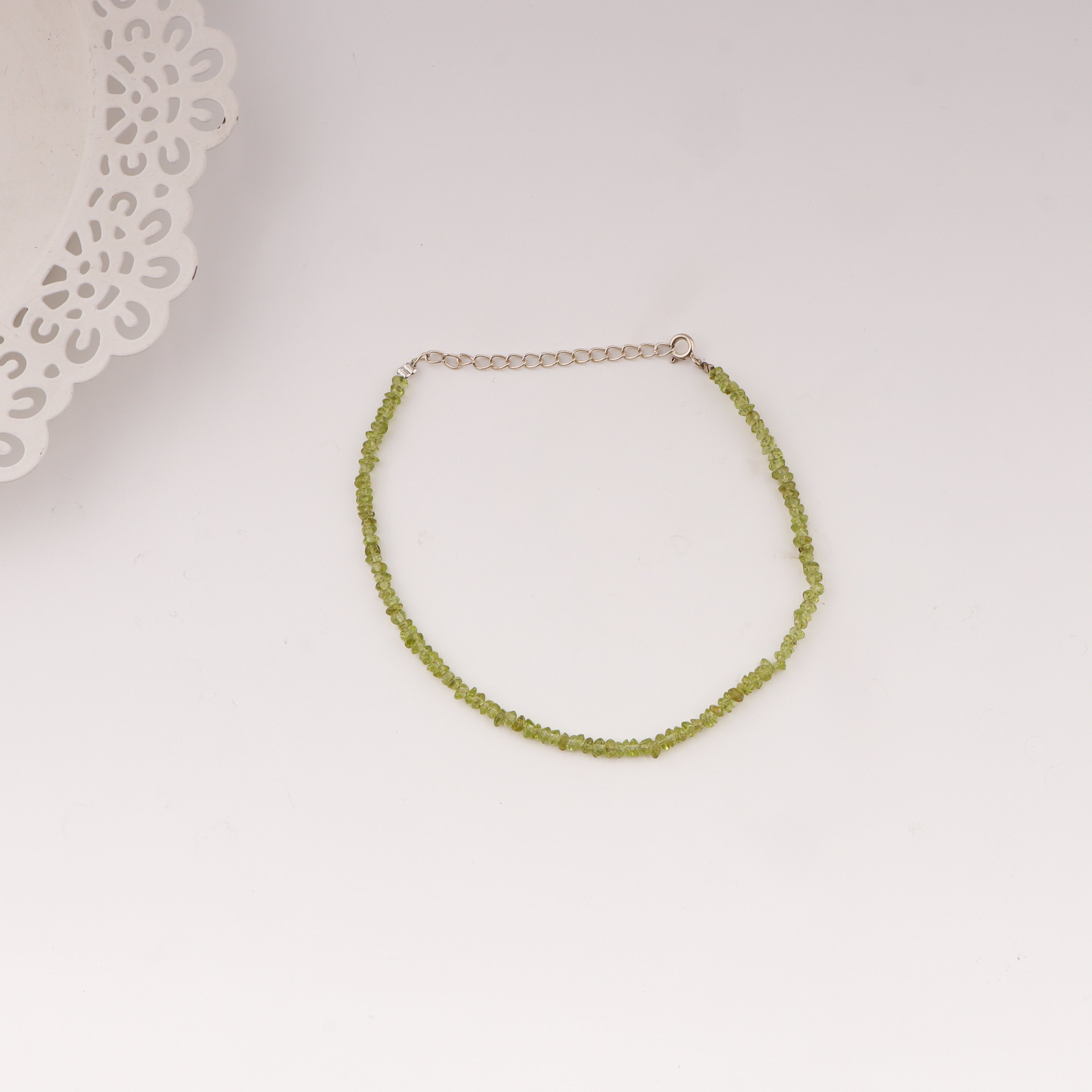 Anklet with Peridots