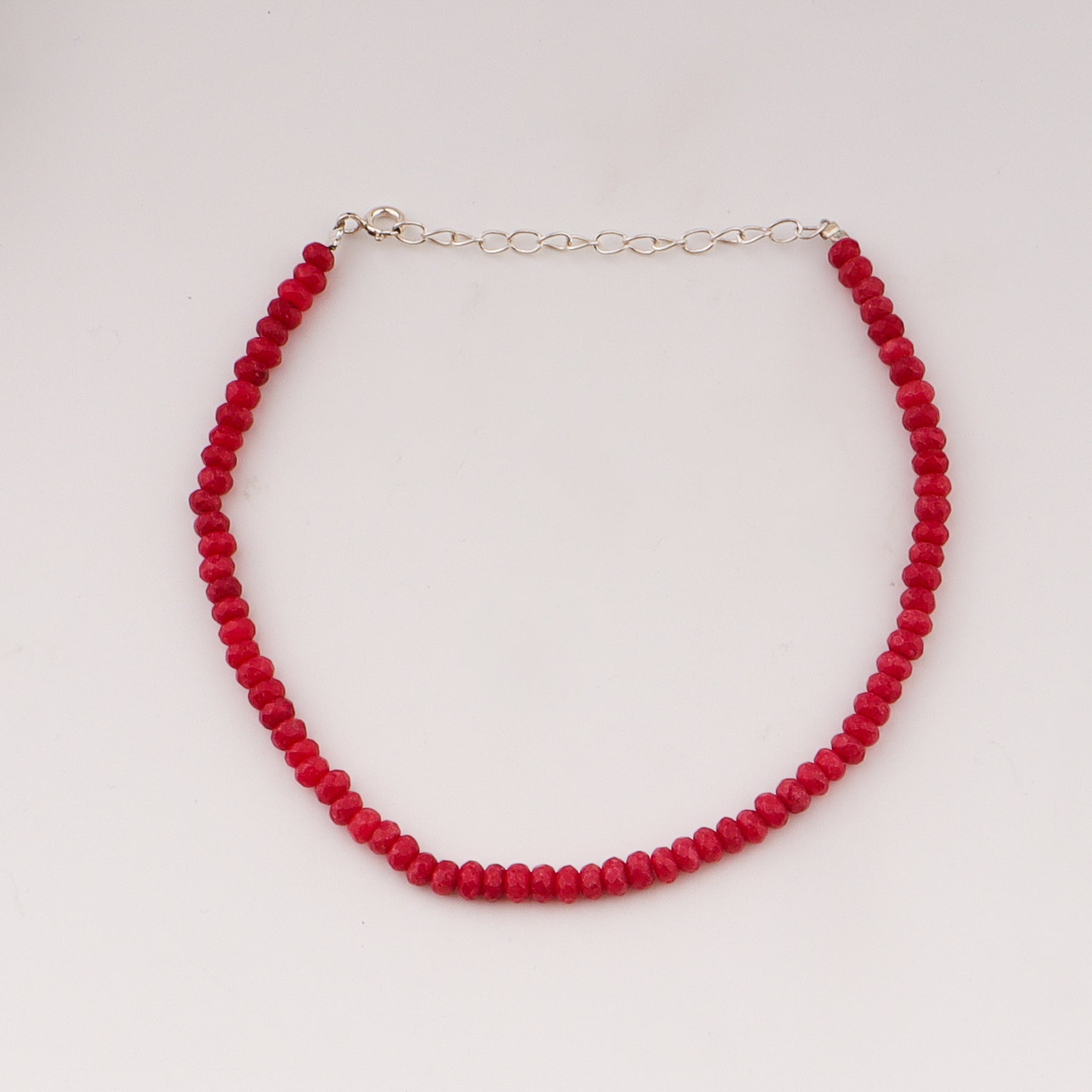 Anklet with Red Sapphire