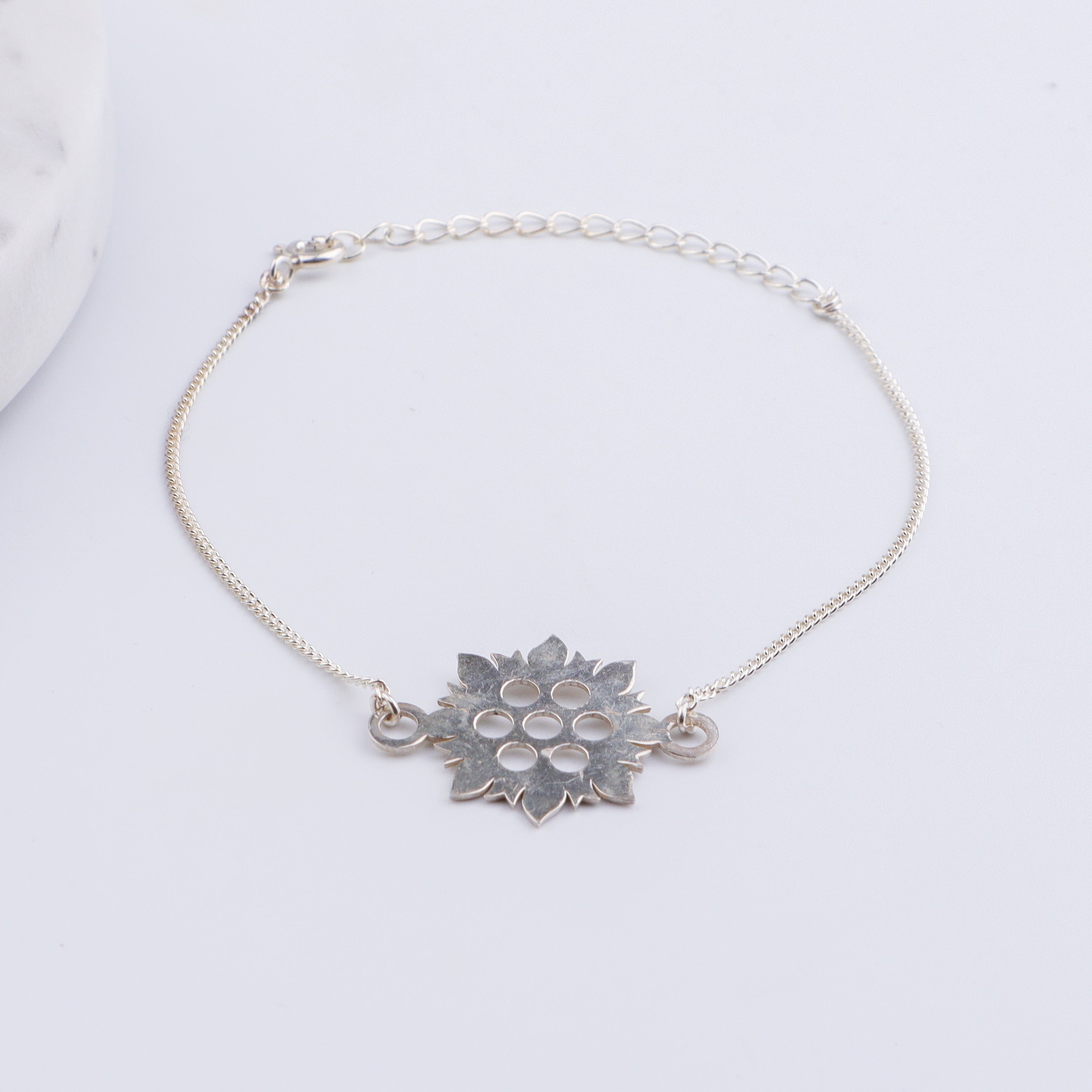 Silver Laser Cut Bracelet