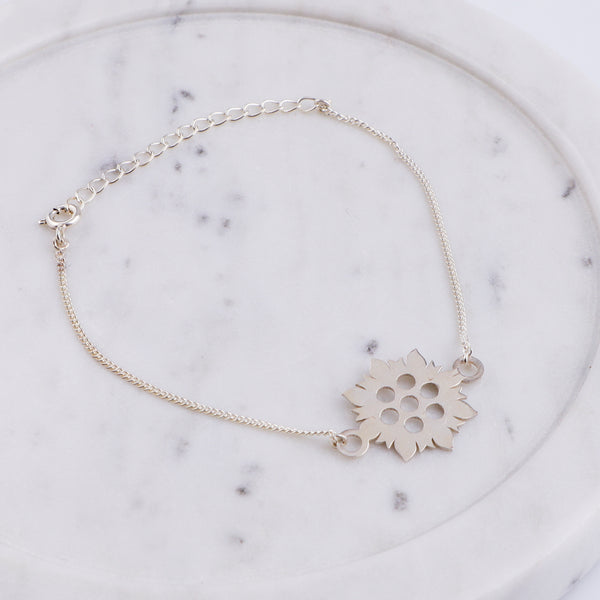 Silver Laser Cut Bracelet