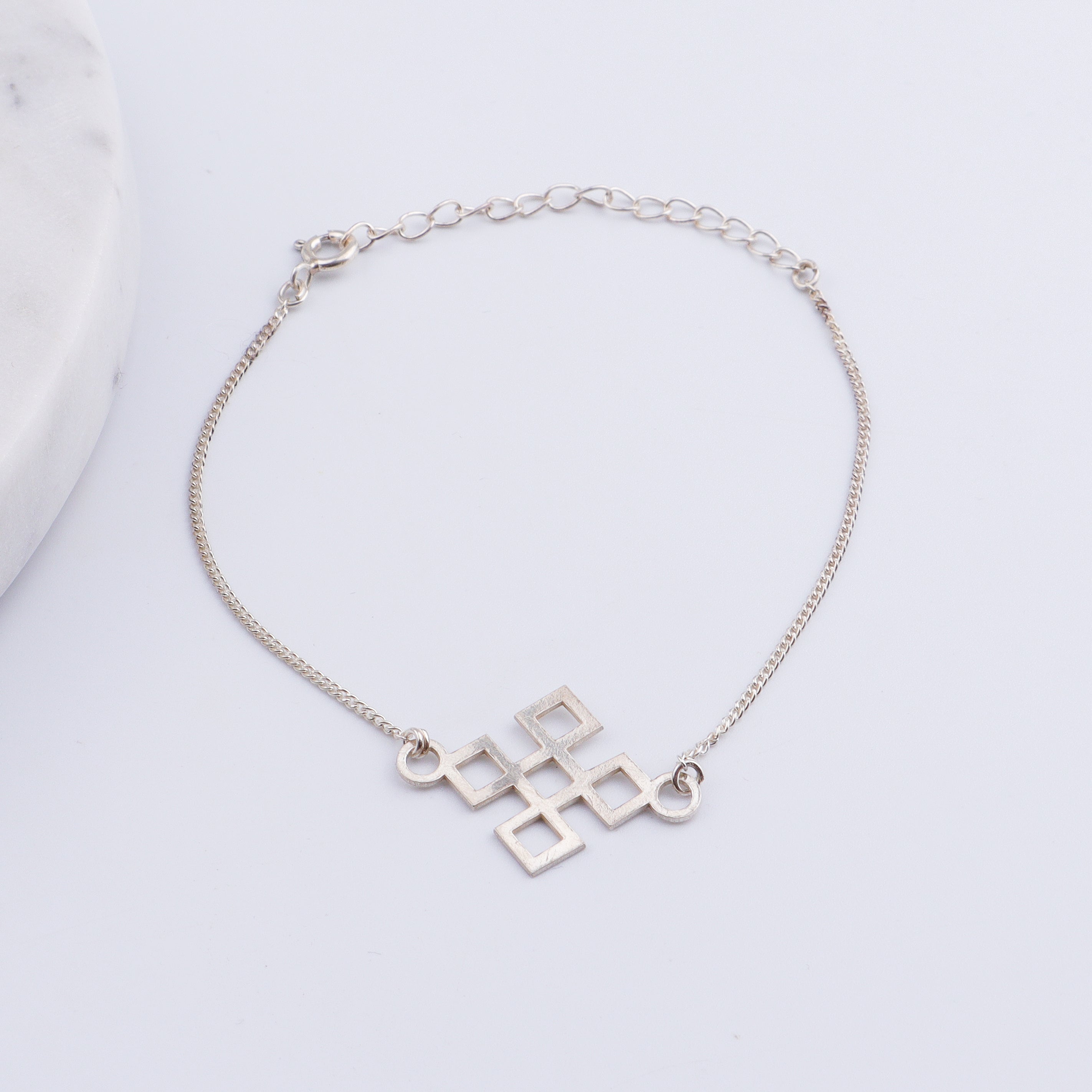 Silver Laser Cut Bracelet