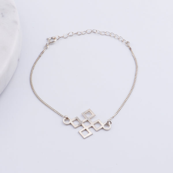 Silver Laser Cut Bracelet