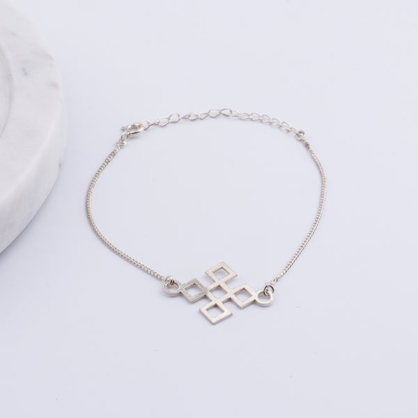 Silver Laser Cut Bracelet