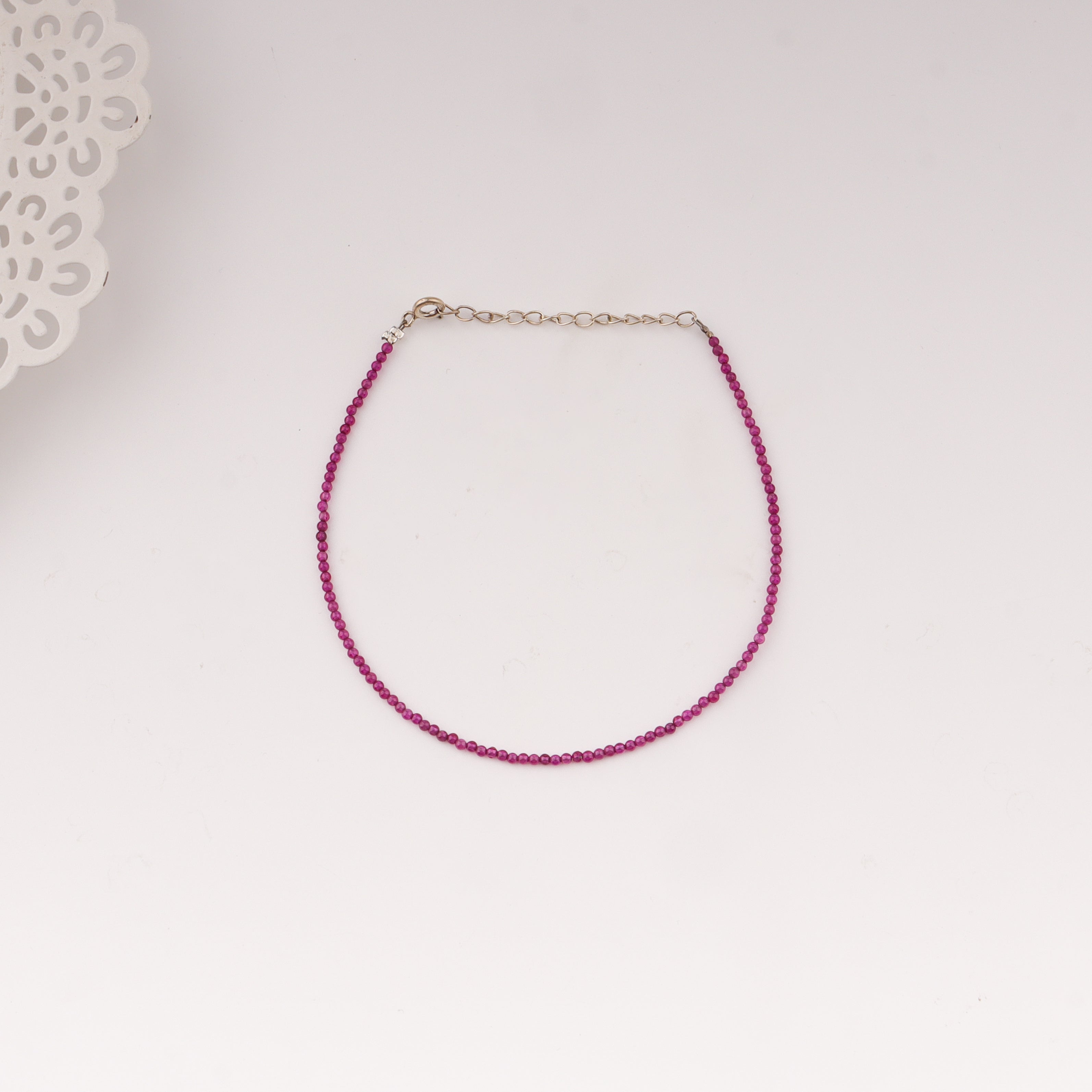 Anklet with Rubies