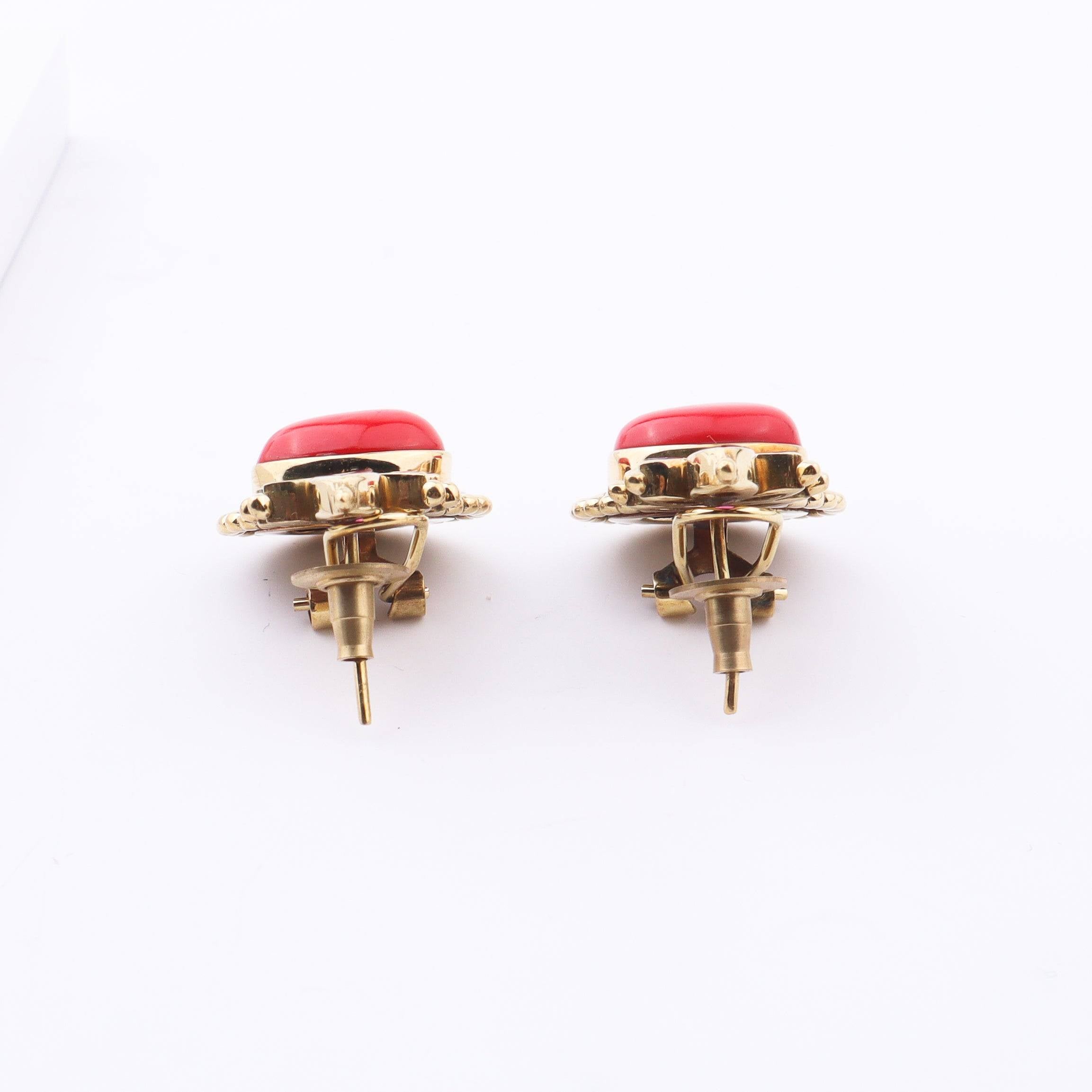 Angled view of Brass Fashion Earrings highlighting the unique silhouette, structure, and polished brass finish