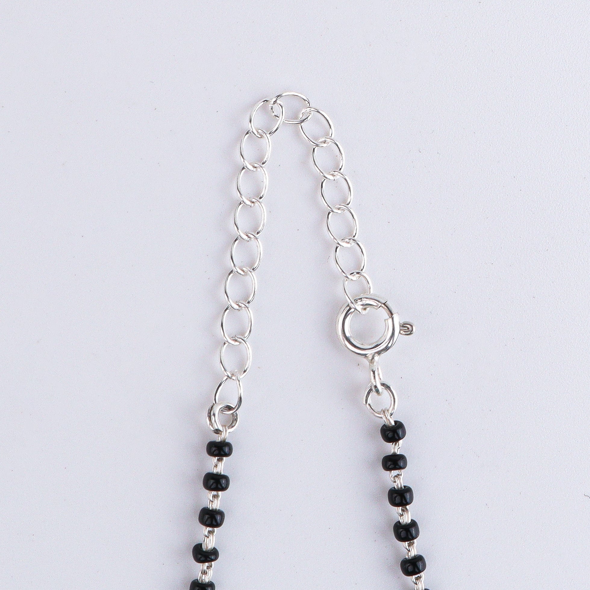 Multicolor Ganthan Silver Mangalsutra (Project Handmade)